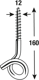 Crochet pivotant Connex 12x160 2 pcs avant - dy270542