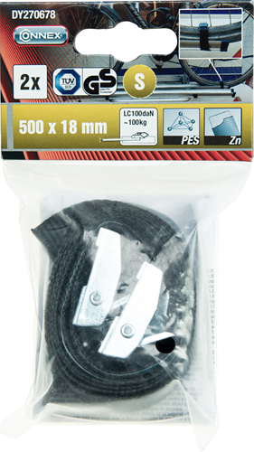 Sangle de tension Connex mini 18x500mm pes 100kg - dy270678