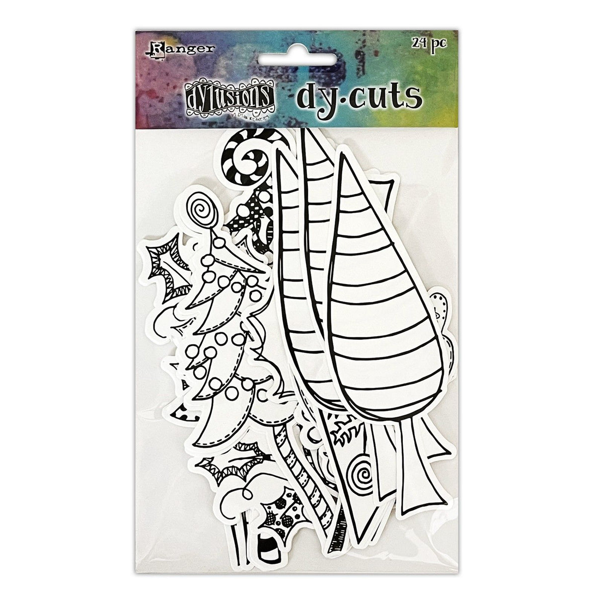 Ranger Ink Ranger • Dylusions matrice de Noël me coupe des arbres
