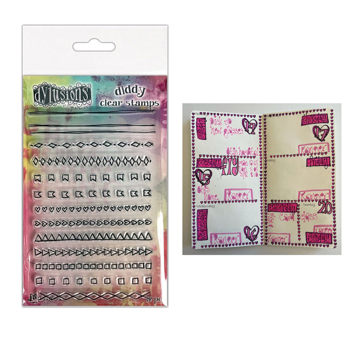 Ranger Ink Ranger • Dylusions Diddy Tampons transparents Mini Doodles