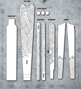 Kit de protection de cadre en gravier Dyedbro Stay Free