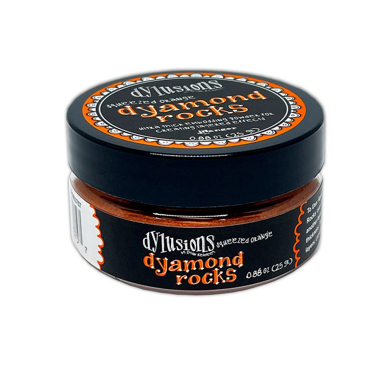 Ranger ink ranger • dylusions dyamond rocks orange pressé