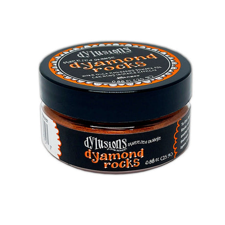 Ranger ink ranger • dylusions dyamond rocks orange pressé