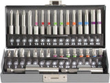 Dynaplus jeu d'embouts prof 32 pièces bandes de couleur dyna emballage métal - 8938.00.00700