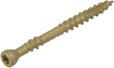 Dynaplus vlonderschroef xtreme ar-bronze platkop-60° deeldraad +snijpunt torx tx25 5.0x60 30 | 200 stuks - 0283.08.42001