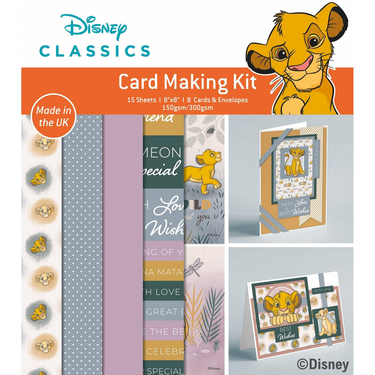 Creative expressions • the lion king small card 8x8 kit
