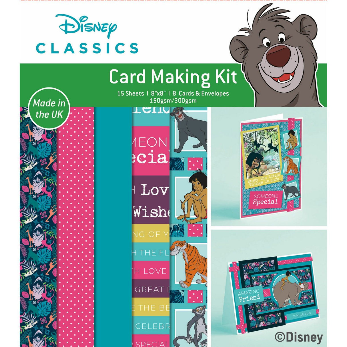 Creative expressions • the jungle booksmall card 8x8 kit
