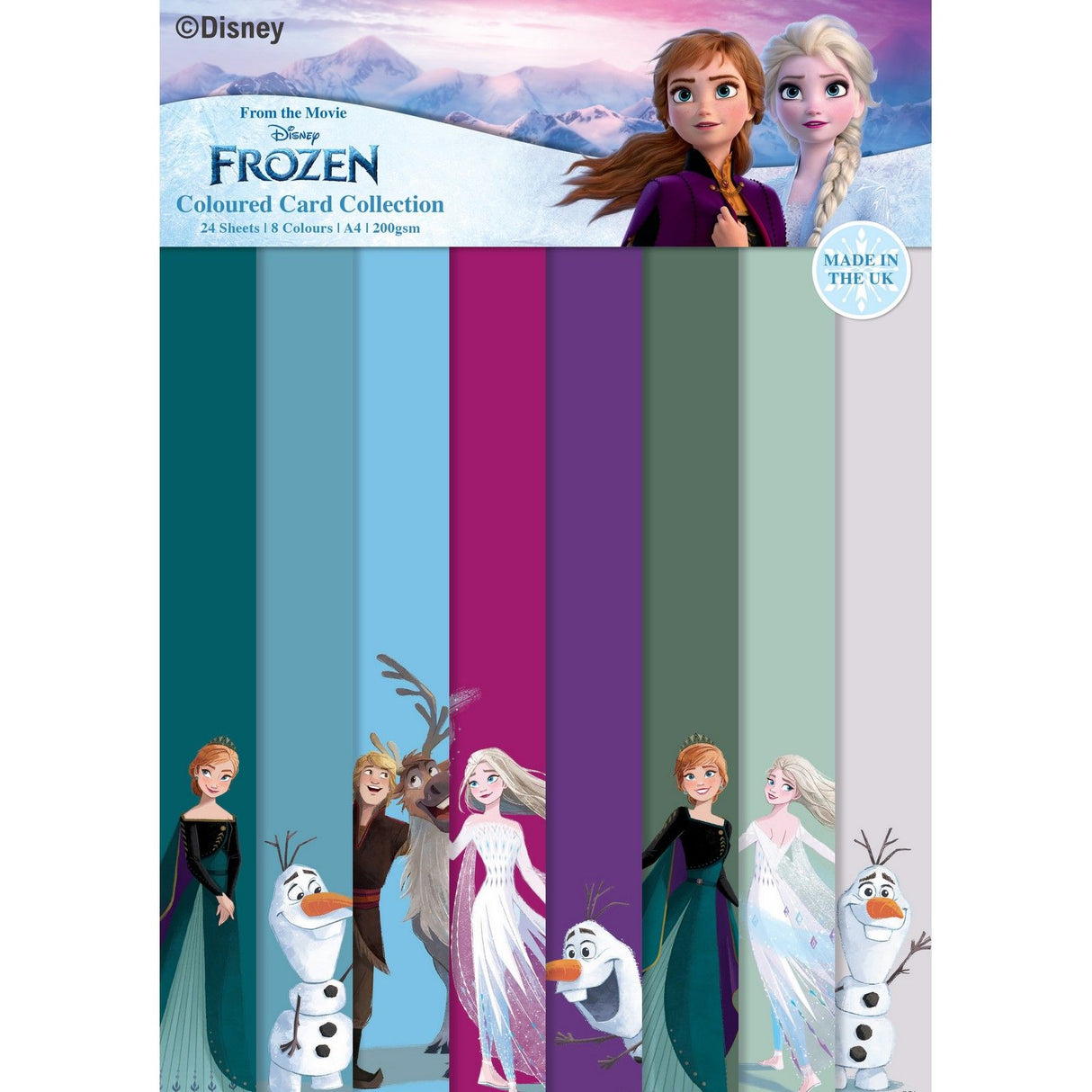 Creative expressions • frozen christmas coloured card a4 pack