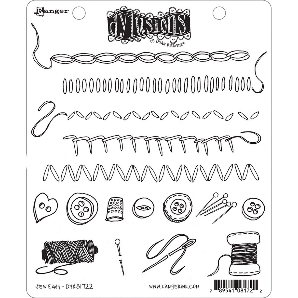 Ranger Ink Ranger • Dylusions s'accrochent des tampons à coudre facilement