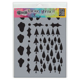 Ranger ink ranger • bordure d'arbre au pochoir dylusions