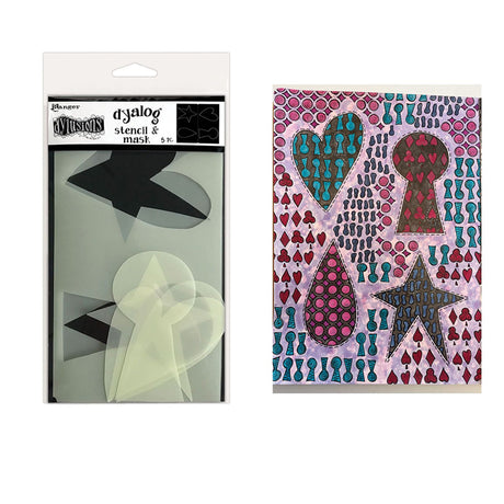 Ranger encre ranger • dylusions dyalog pochoir masquer