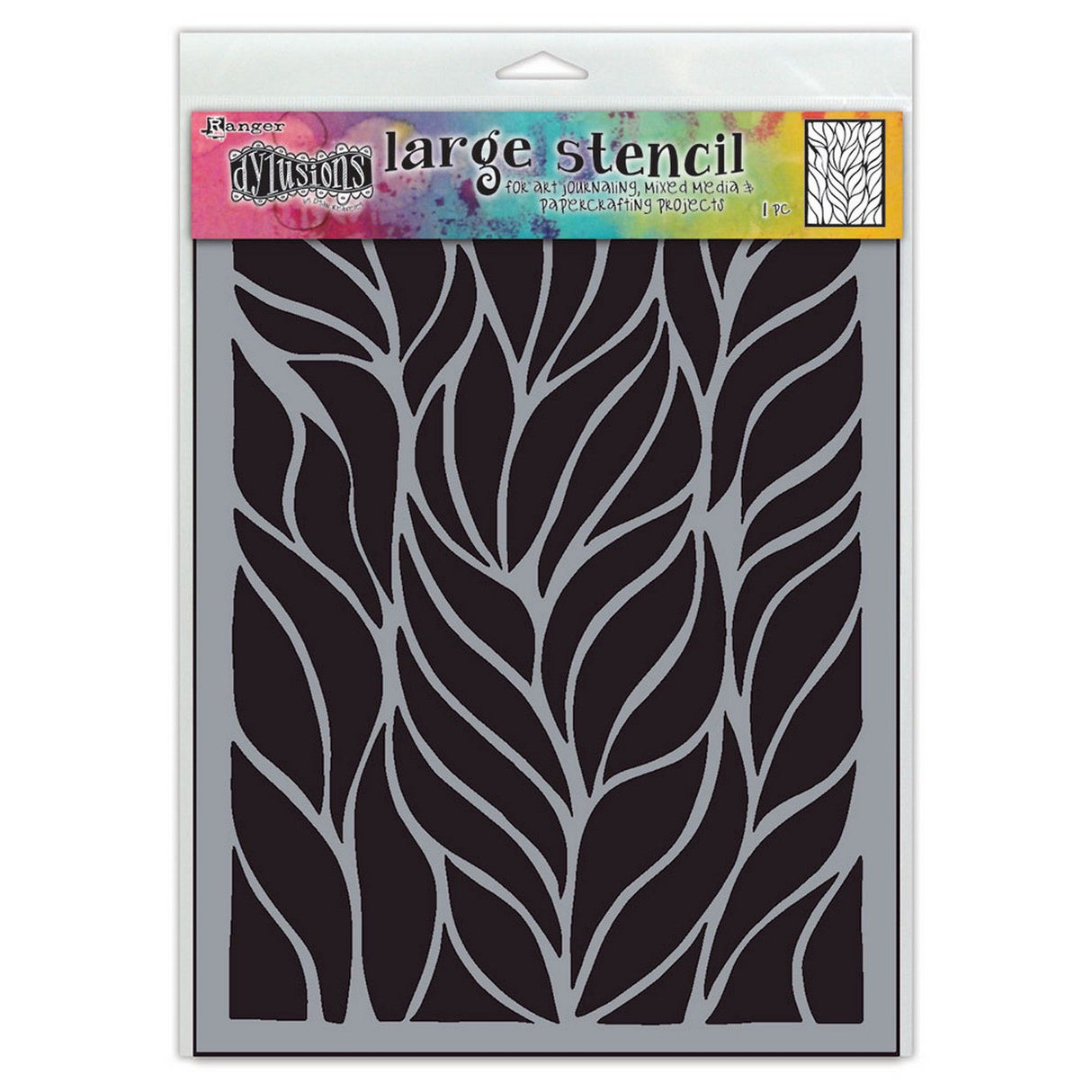 Ranger ink ranger • pochoir dylusions dyamond grandes frondes de plaisir