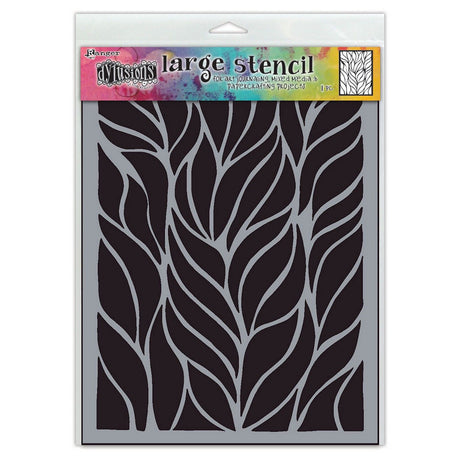 Ranger ink ranger • pochoir dylusions dyamond grandes frondes de plaisir