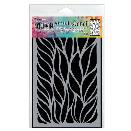 Ranger encre ranger • dylusions dyamond pochoir petites frondes de plaisir