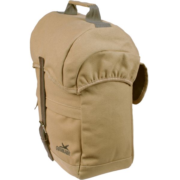 Sacoche de vélo simple Greenlands voyage en toile 20 litres 30 x 37 x 17 cm - camel