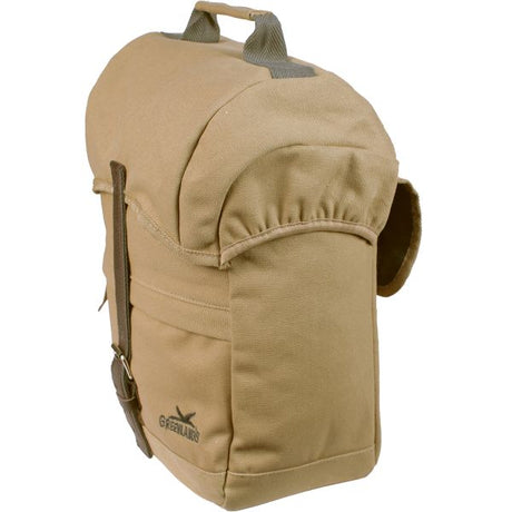 Sacoche de vélo simple Greenlands voyage en toile 20 litres 30 x 37 x 17 cm - camel
