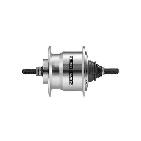 Moyeu Ursus 4 vitesses Sturmey Archer X-RF4 36 trous - Longueur d'axe 170 mm - Argent