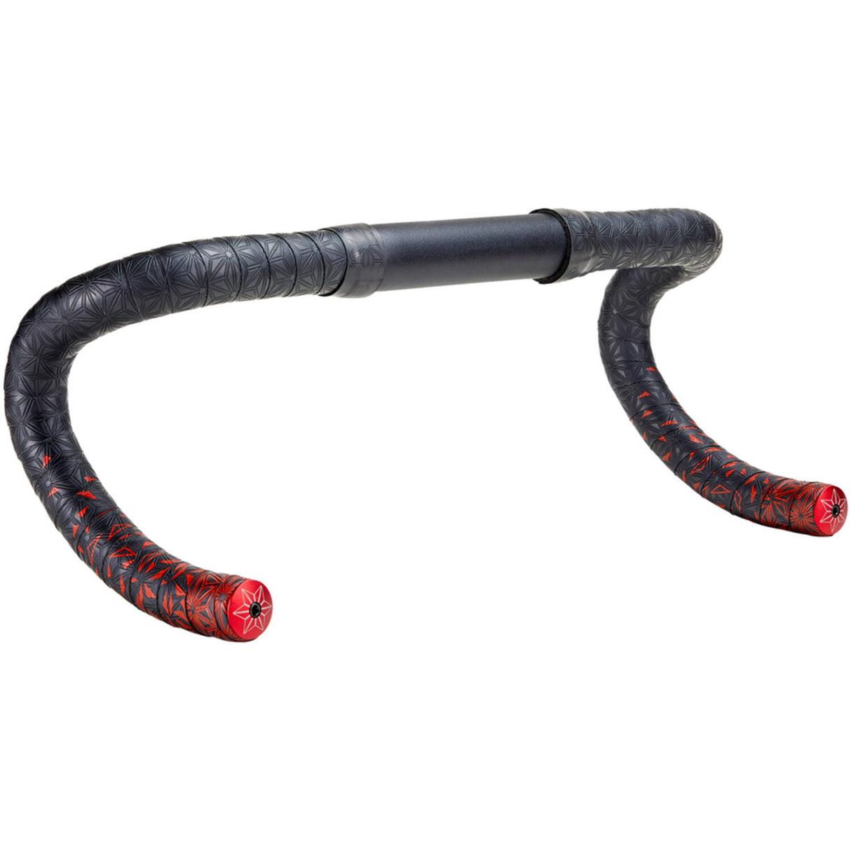 Supacaz Super Sticky Kush Star Fade Ribbon Black Rouge en aluminium Rouge rouge