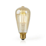 Nedis wifilf10gdst64 lampe LED intelligente wi-fi avec filament e27 st64 5 w 500 lm