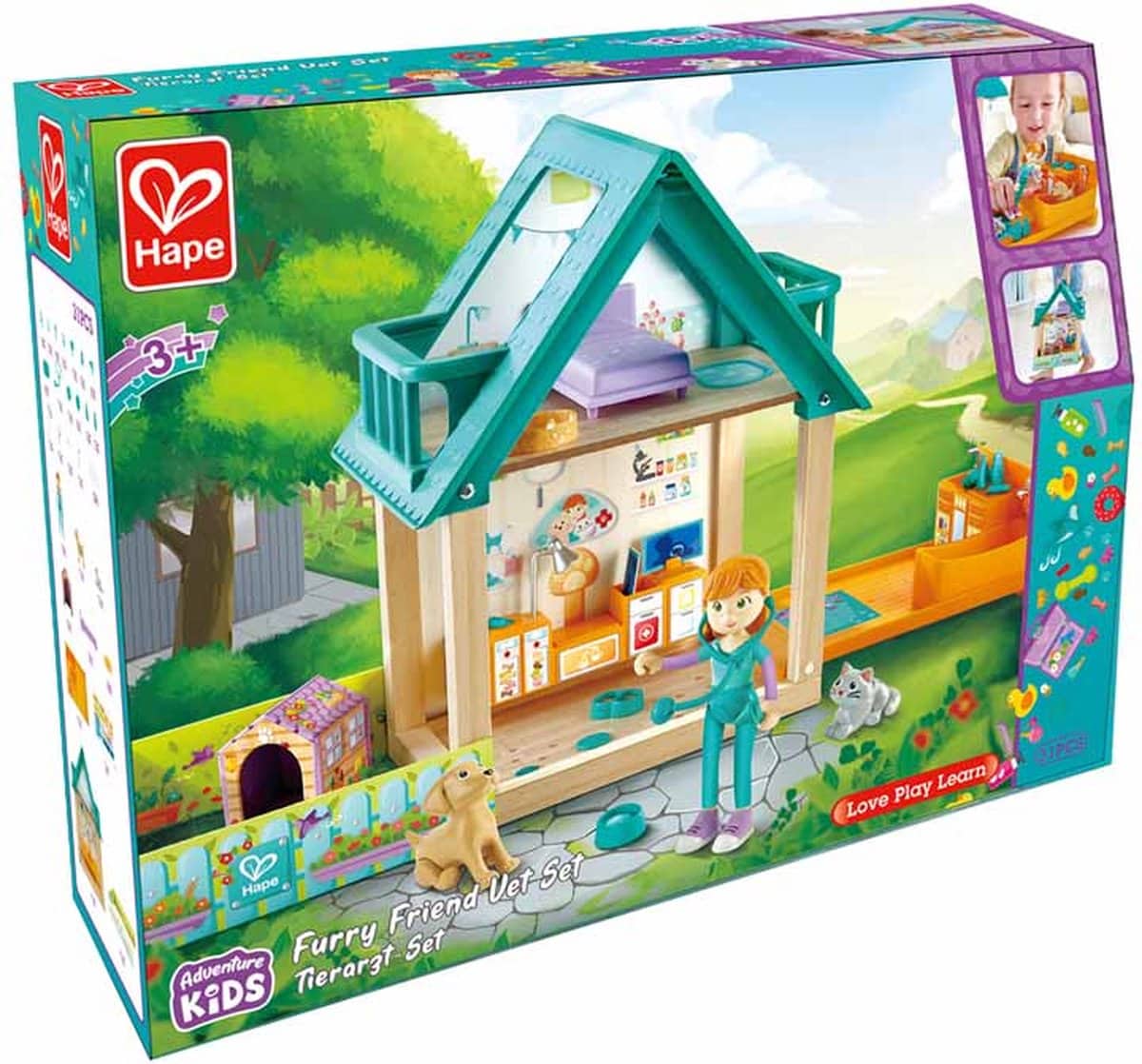 Hape Furry Friend Veterinary Practice Play Set