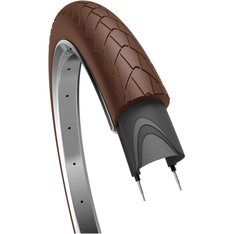 Bord pneu mambo 28 x 2,00 50-622 mm - brun foncé avec réflexion