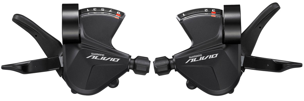 Shimano alivio rapidfire trigger set manette de vitesse dérailleur 3x9 vitesses noir mat