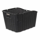 Basil Weave WP - Panier à vélo - à l'arrière - noir