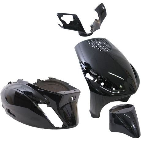 Edge Place 4-Chice pour Piaggio Zip Zip 2000 2T 4T de l'année 2000 - Black métallique