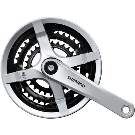 Shimano - pédalier fc-ty501 - manivelle 170 mm – 48 × 38 × 28t – argent