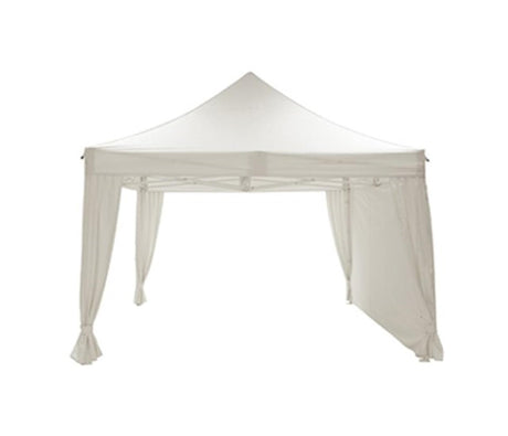 Pavillon impressions de jardin facile 3x4,5m polyester blanc