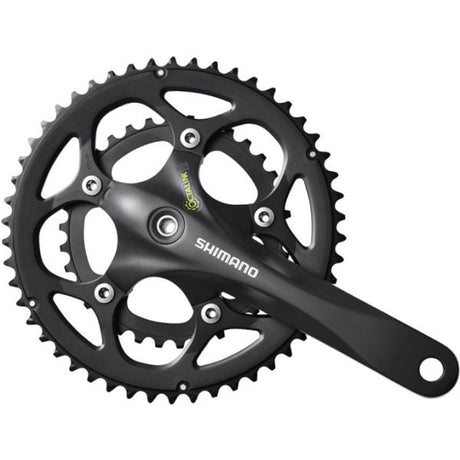 Shimano Crankset 2 x 9 Speed Road FC-RS345 175 50-34t Octalink Black