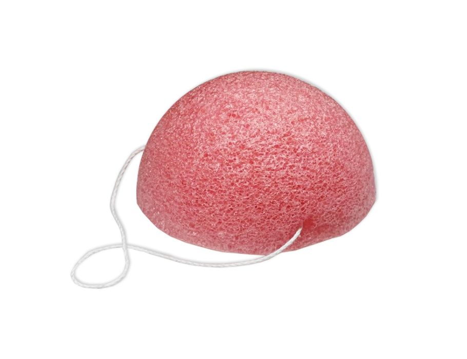 Eponge konjac Ecoluba - rose - tomate