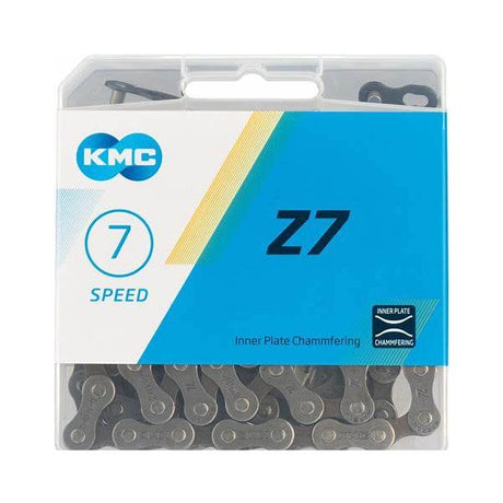 KMC Bicycle Chain Z7 - 6 7 Speed ​​- Gray - 114 Liens