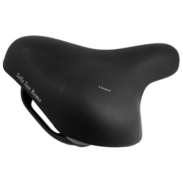 Selle de vélo Selle San Remo Vienne avec poignée - noir (emballage atelier)