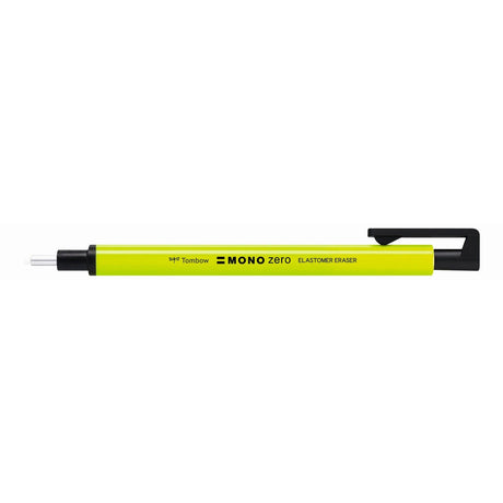 Tombow • gomme de précision mono zéro, rechargeable, pointe ronde diamètre 2,3 mm, jaune fluo