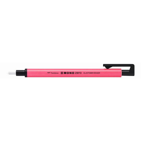 Tombow • gomme de précision mono zéro, rechargeable, pointe ronde diamètre 2,3 mm, rose fluo