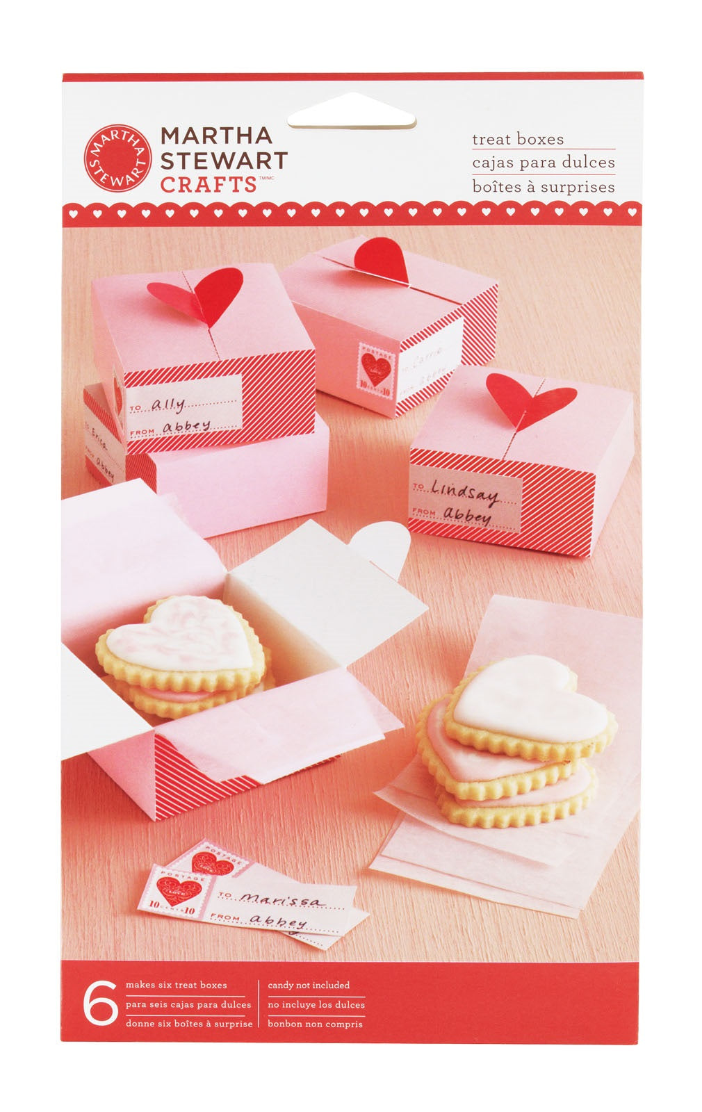 Martha Stewart • boîte de friandises en forme de cœur pour la Saint-Valentin