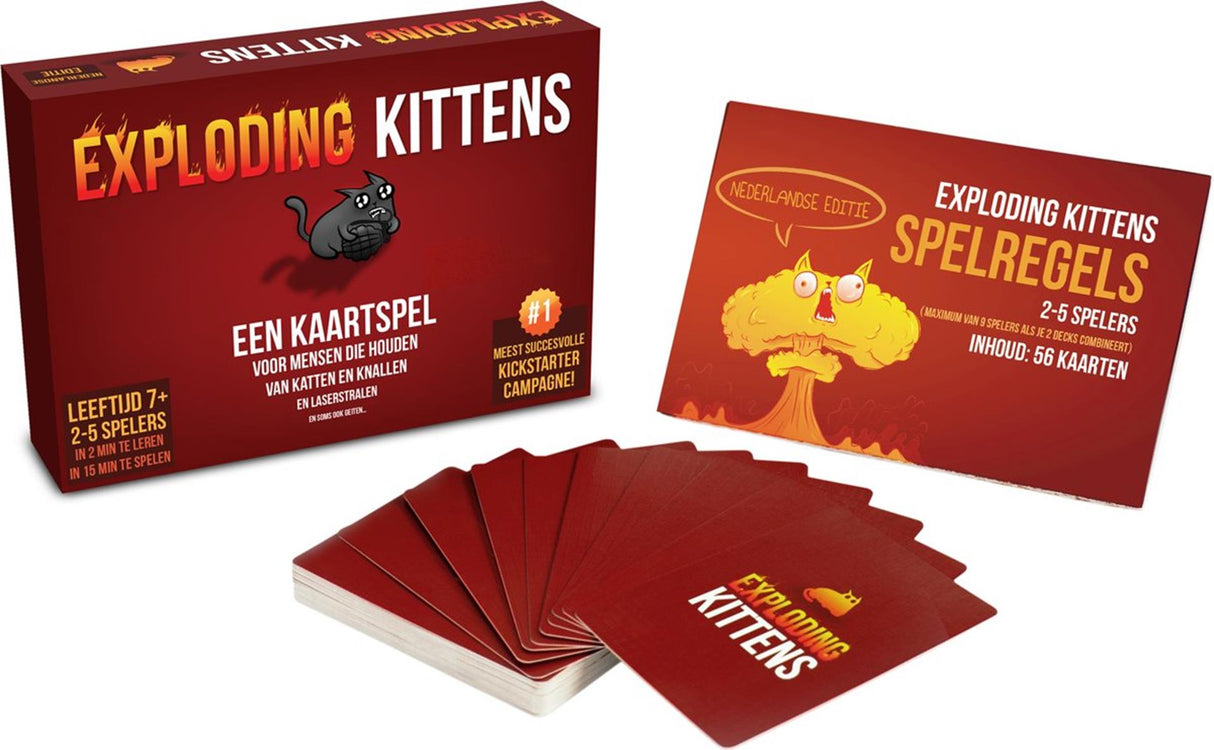 Chatons Explosants édition originale - jeu de cartes plein d'émotions et d'humour - 2 à 5 joueurs - à partir de 7 ans