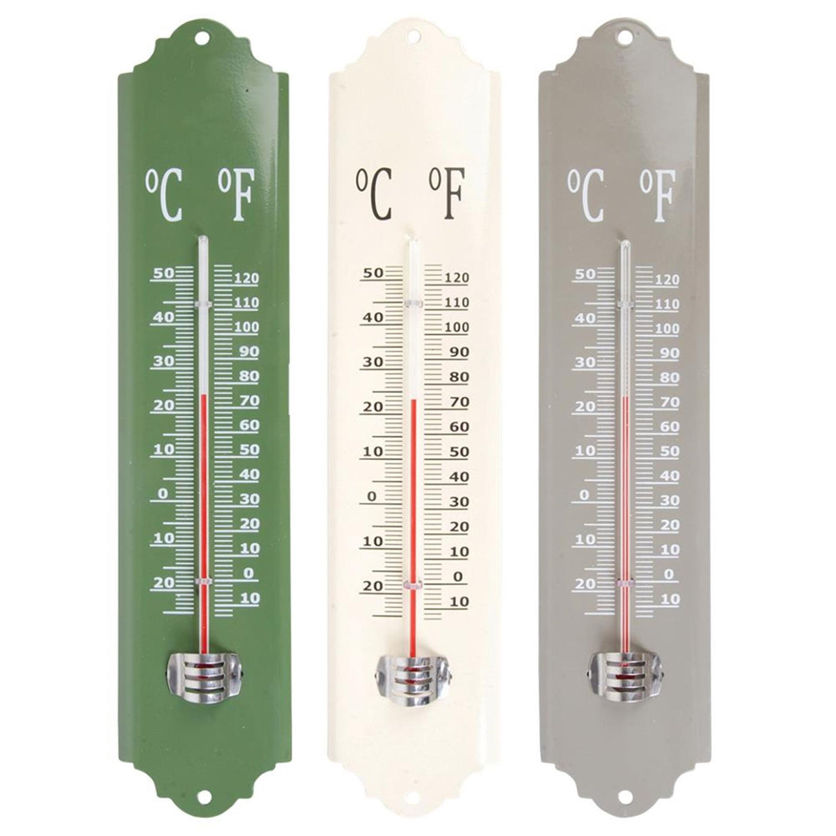 Thermomètre en métal design Esschert 30cm