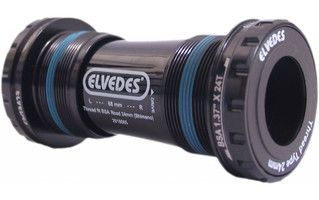 Srednja gredi igralca Elves Hollowtech Shimano Race 24 mm črna