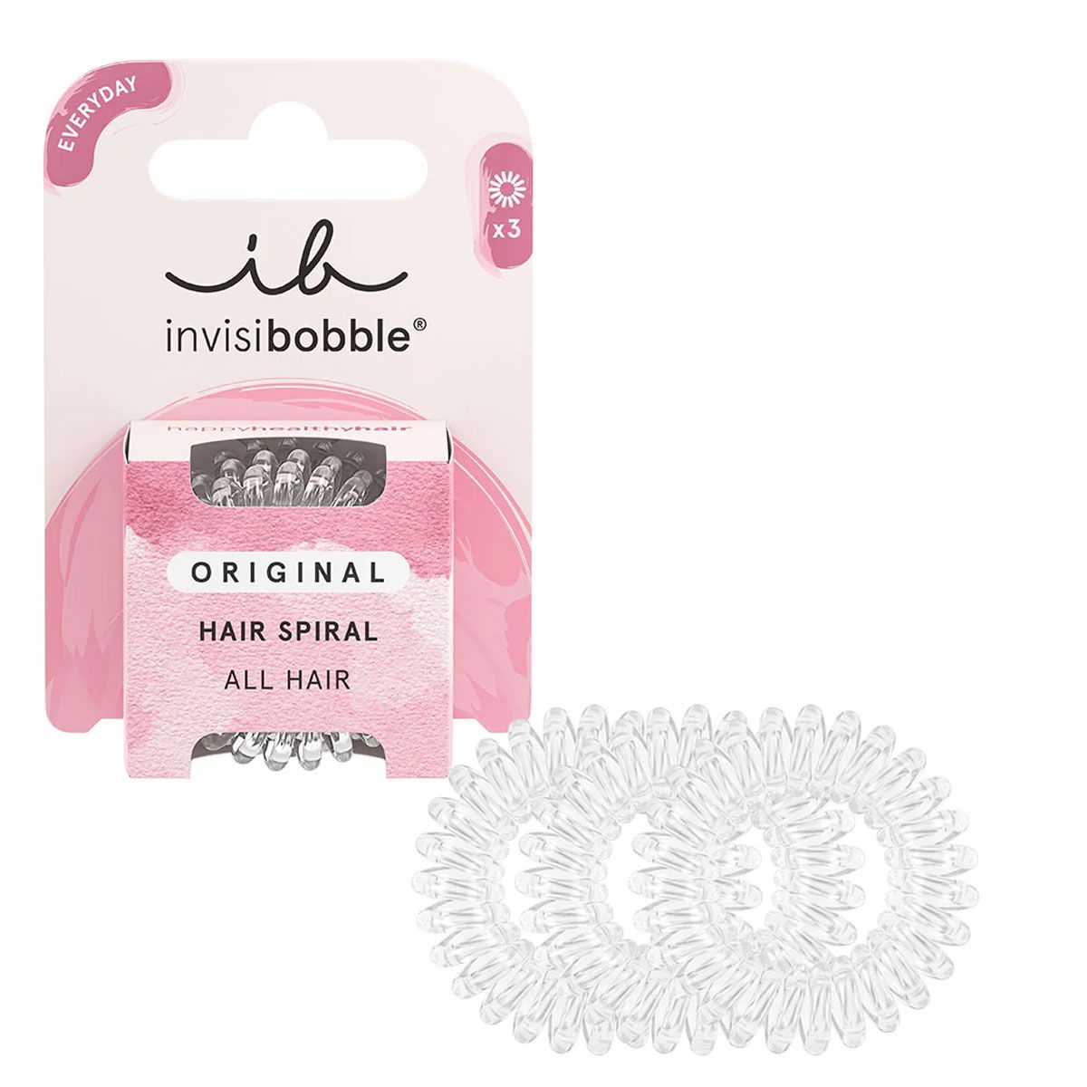 Invisibobble original cristal clair 3 pièces