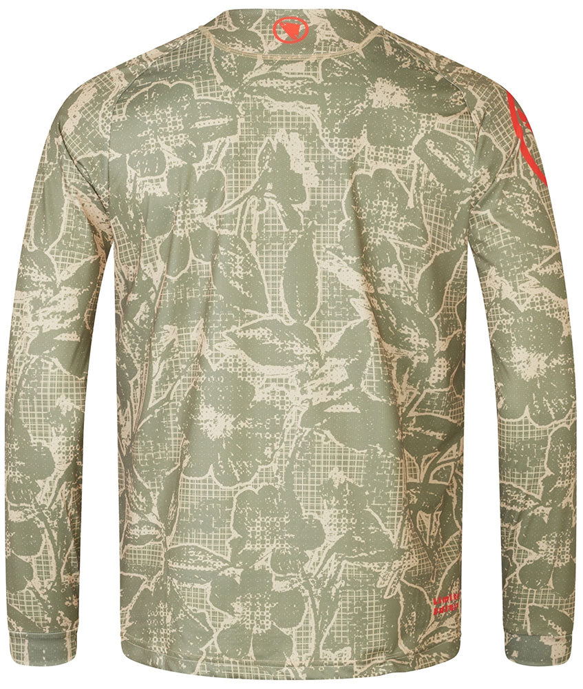 Endura grid floral - maillot vtt manches longues