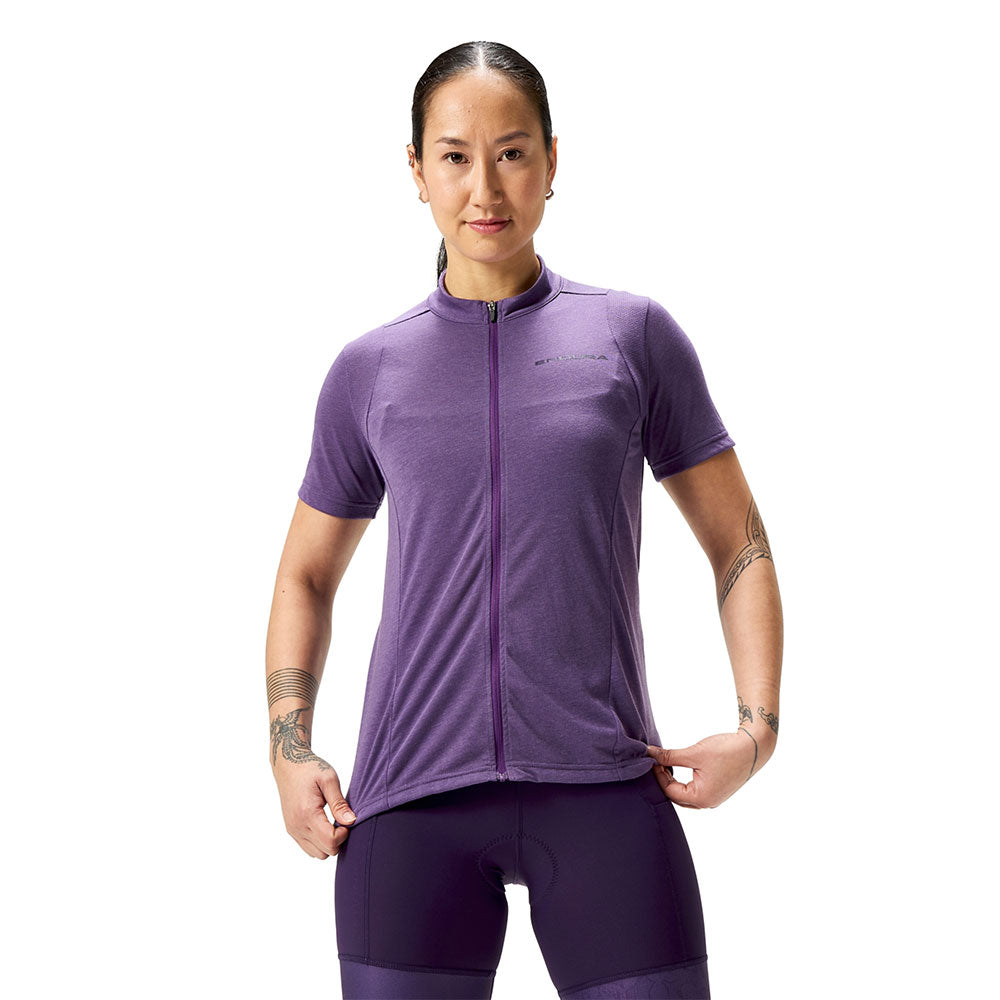 Endura loop zippé - maillot vtt femme