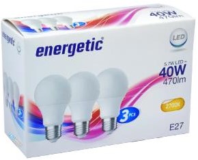 Enzo énergique led gls e27 4.8-40w 2700k boîte mate a3 - 2740032