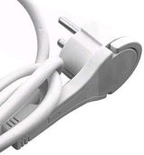 Entac tcd ra 3v 1,5m cordon coudé avec fiche plate + interrupteur blanc - 6872626