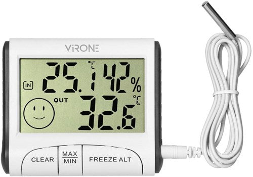 Station météo Enzo Chacon avec capteur extérieur sans fil + baromètre couleur 8150190