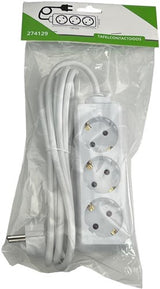 Enzo entac tcd ra cordon 4 voies 1,5 mètre blanc 6872560