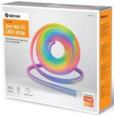 Enzo feestverlichting led op batterijen 10 lampen raffia 9700110