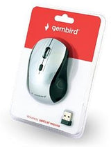 Souris optique sans fil Enzo gembird noir argent - 9510036