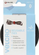 Enzo Velcro noir rouleau 5 mètres de long 10mm de large 4100250
